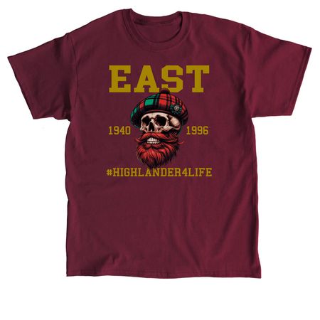 HIGHLANDER4LIFE - CLASS OF 1986, a Maroon Classic Unisex Tee