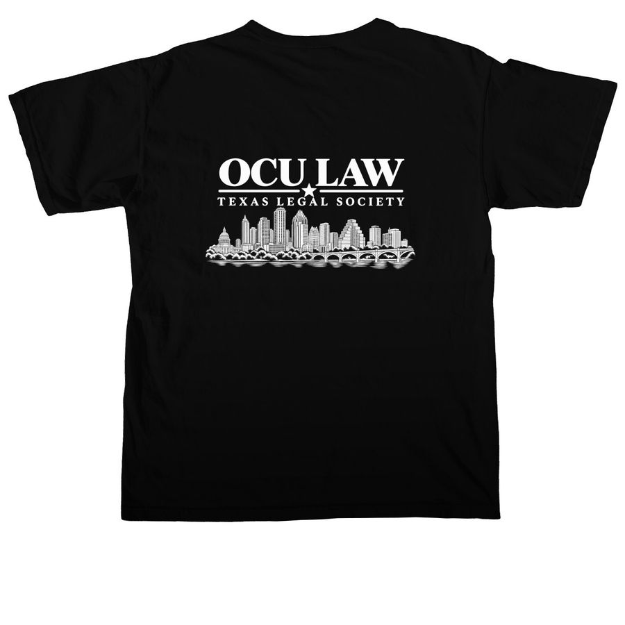 TX Legal T-Shirt, a Black Comfort Colors Unisex Tee (back-view)
