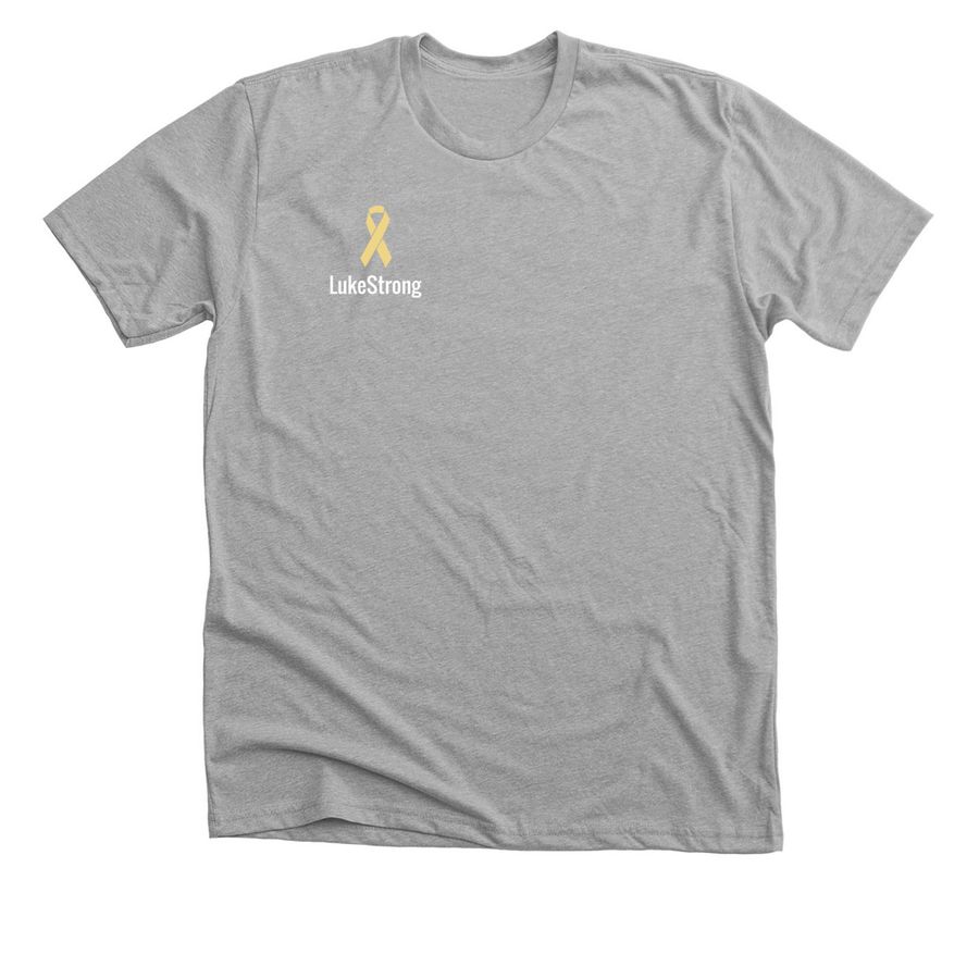 LukeStrong 2019 "Living Like Luke" Design, a Athletic Heather Premium Unisex Tee