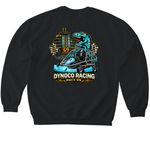 Grand Prix Design 2, a Black Softstyle Crewneck Sweatshirt (back-view)