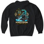 Grand Prix Design 2, a Black Gildan Softstyle Pullover Hoodie (back-view)