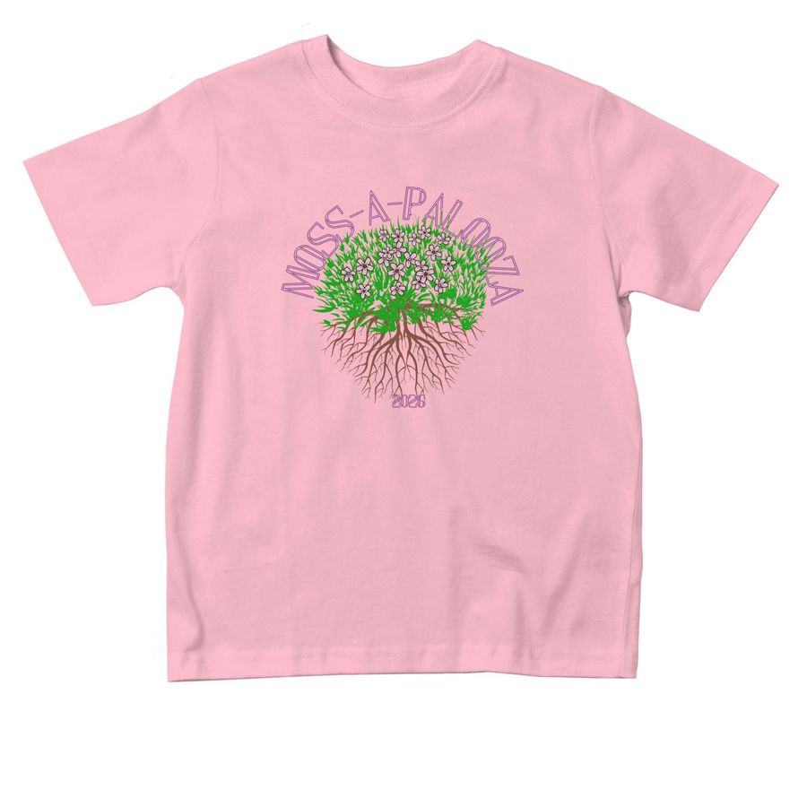 Mossapalooza Toddler Swag, a Pink Toddler Tee