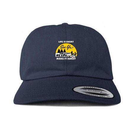 Summer Caps, a Navy Printed Classic Baseball Cap