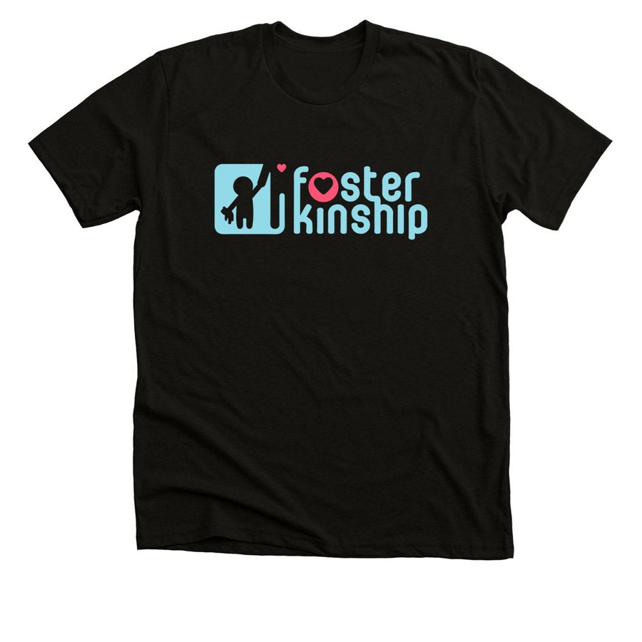 Foster Kinship, a Solid Black Blend Premium Unisex Tee