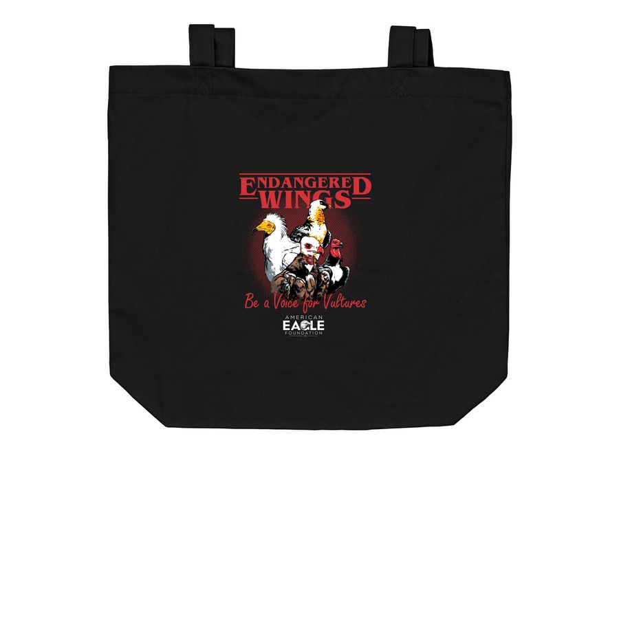 Endangered Wings Totes, a Black Organic Cotton Tote Bag