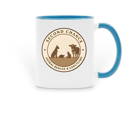 SCARS-AZ, a Light Blue Two-Tone Ceramic Mug