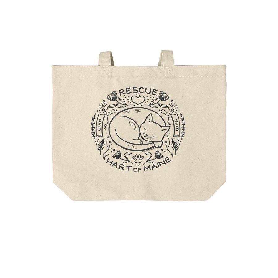 Spring Tote Bag, a Natural Cotton Canvas Tote Bag