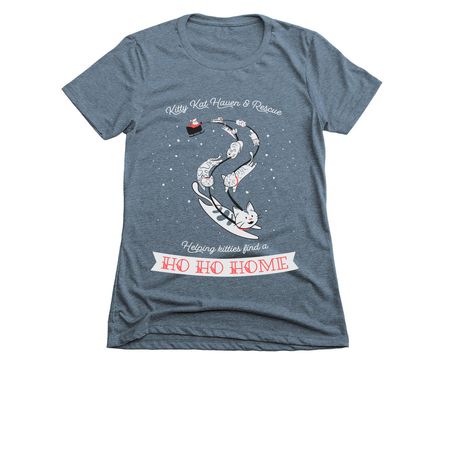 Kitty Kat Haven & Rescue Meowy All The Way!, a Indigo Women's Slim Fit Tee