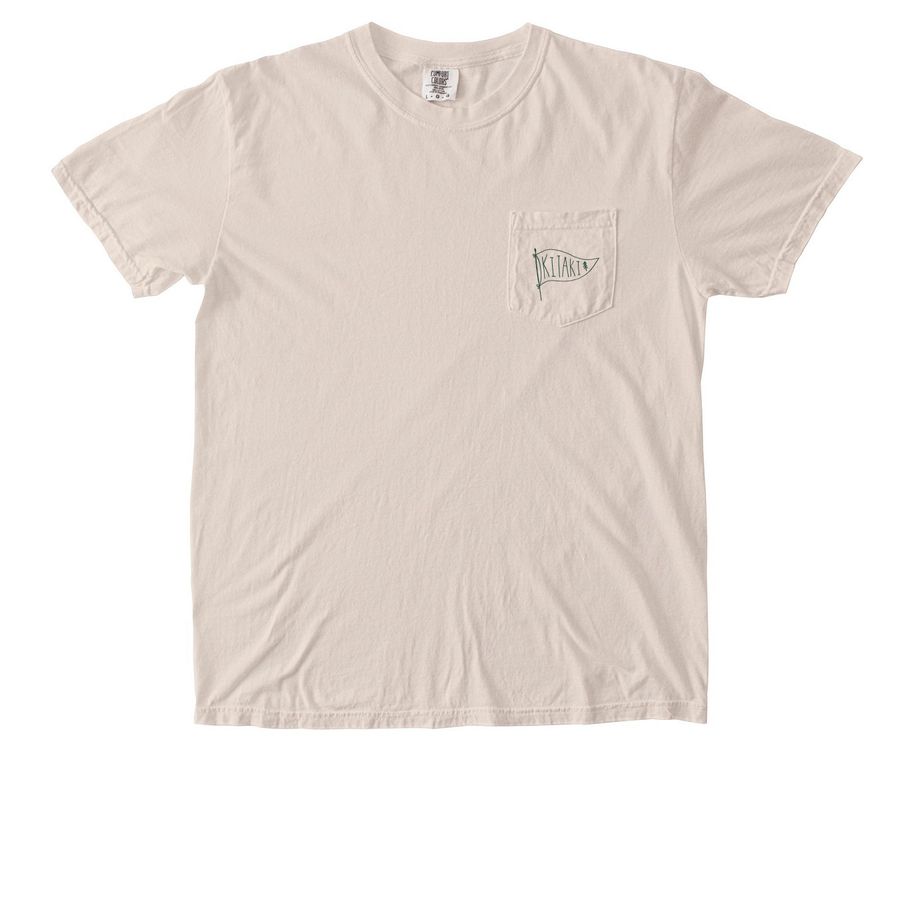 Kitaki Flag- Shirt&nbsp;, a Ivory Comfort Colors Pocket Tee