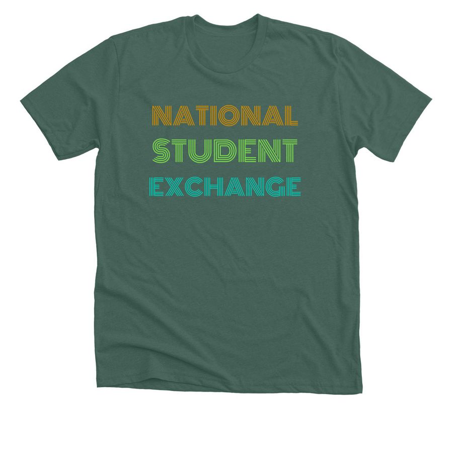 NSE t-shirt, a Heather Forest Premium Unisex Tee