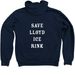 SLIC Zip Up, a Navy Zip Up Hoodie (back-view)