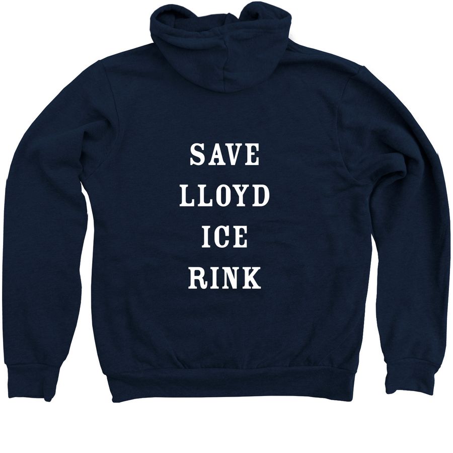 SLIC Zip Up, a Navy Zip Up Hoodie (back-view)