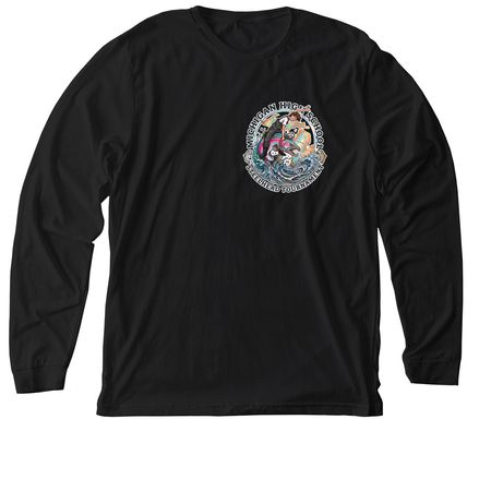 Tangled MHSST Logo Front/Back - M, a Solid Black Blend Premium Long Sleeve Tee