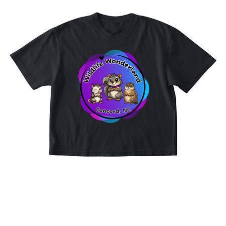 Wildlife Wonderland, a Black Comfort Colors Boxy Tee