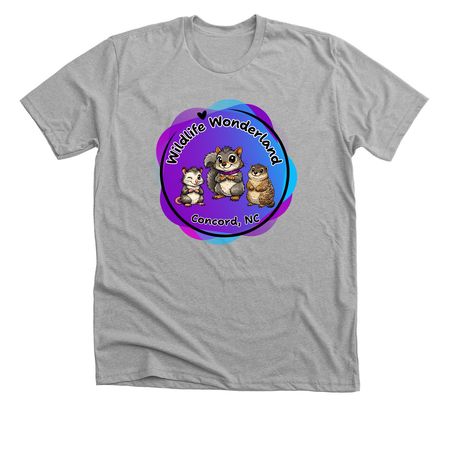 Wildlife Wonderland, a Athletic Heather Premium Unisex Tee