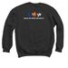 TEAM#KNOXSILAS ?, a Black Crewneck Sweatshirt (back-view)