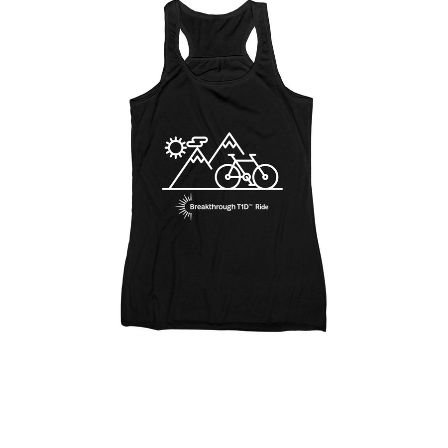 Mountain ride BT1D, a Black Women's Racerback