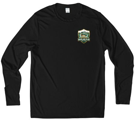 Active Tops, a Black UV Performance Long Sleeve Tee