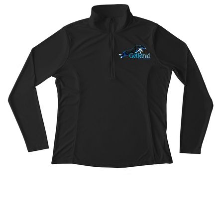 GetRevd Dog Sports, a Black Women's Performance Quarter Zip Pullover