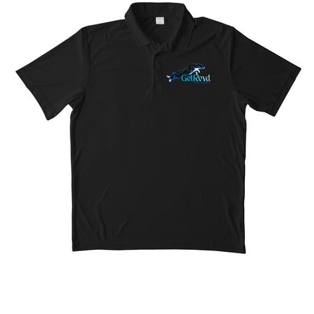 GetRevd Dog Sports, a Black Unisex Performance Polo