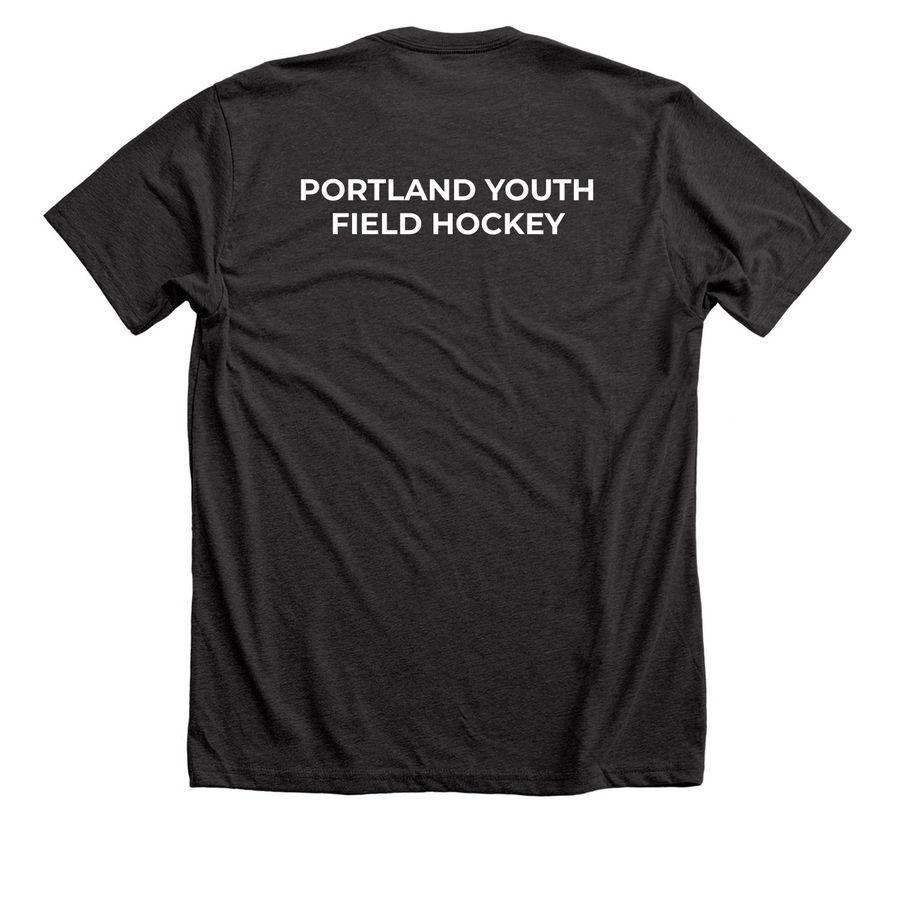 PYFH 2026 Shirts, a Dark Grey Heather Premium Unisex Tee (back-view)