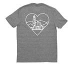 SMC- Chapel and Hills, a Aluminum Grey Allmade Eco Triblend Unisex Tee (back-view)