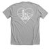 SMC- Chapel and Hills, a Athletic Heather Premium Unisex Tee (back-view)