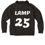 Lamp, a Deep Black Allmade Organic CVC Pullover Hoodie (back-view)