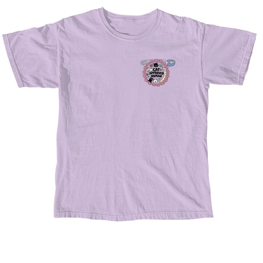 Cat Approved Human, a Orchid Comfort Colors Unisex Tee