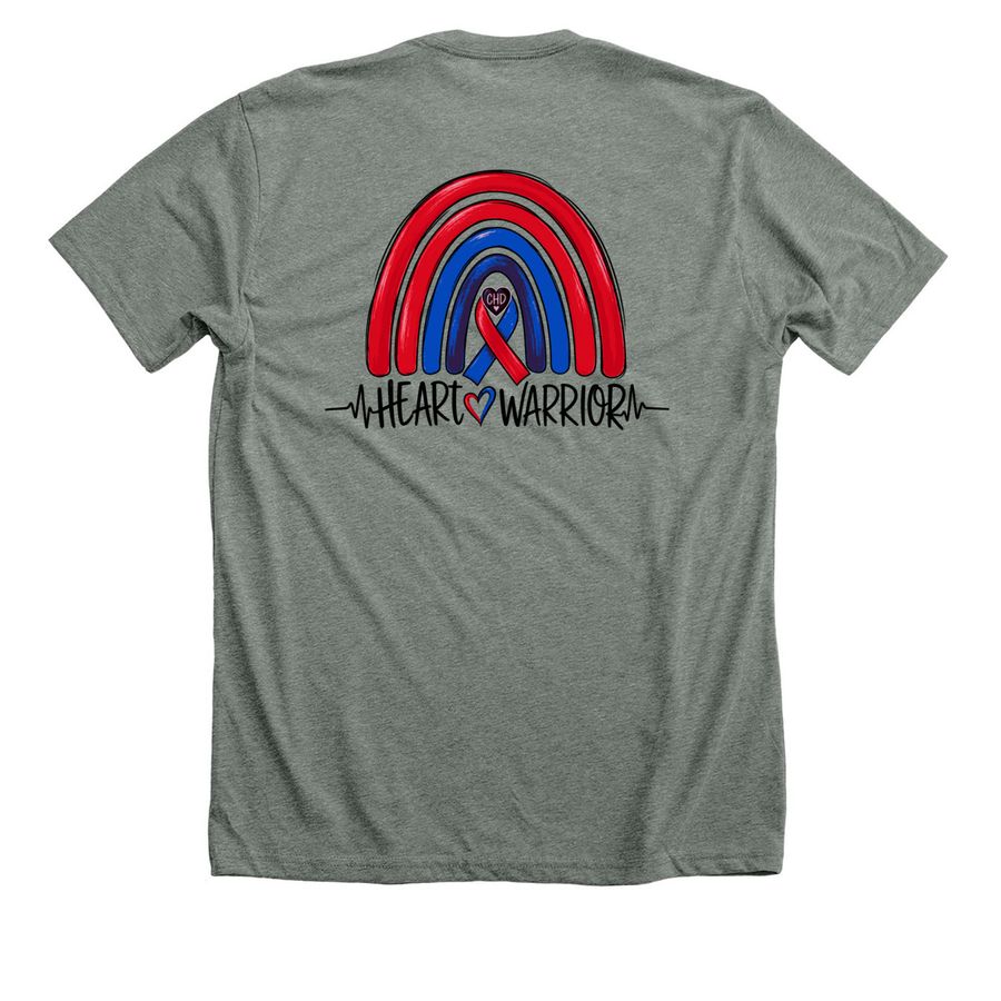 Kylan Randall Nickel, a Deep Heather Premium Unisex Tee (back-view)