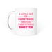 MUGS, a White Coffee Mug (back-view)