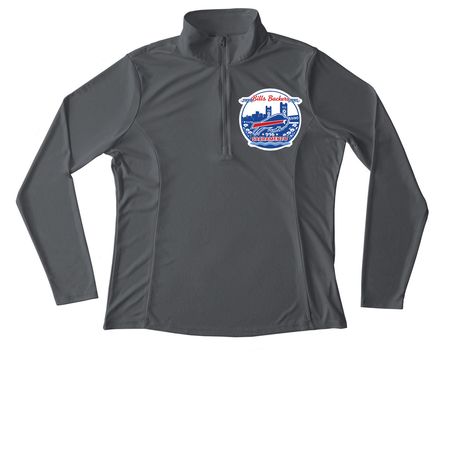 Active Wear, a Iron Grey Women's Performance Quarter Zip Pullover