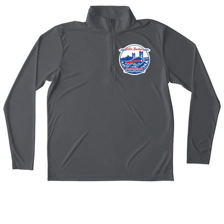 Active Wear, a Iron Grey Unisex Performance Quarter Zip Pullover