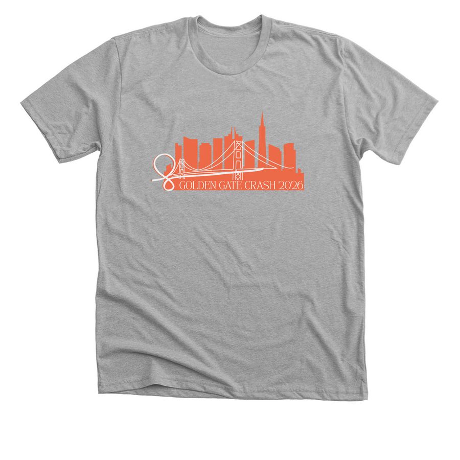 Golden Gate Crash 2026, a Athletic Heather Premium Unisex Tee