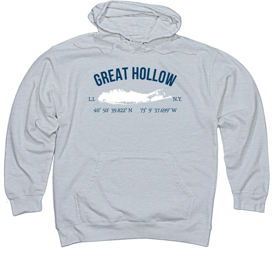 Great Hollow Gear, a Grey Heather Midweight Pullover Hoodie