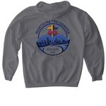 Here I am Send me. Legacy FCA, a Charcoal Gildan Softstyle Pullover Hoodie (back-view)