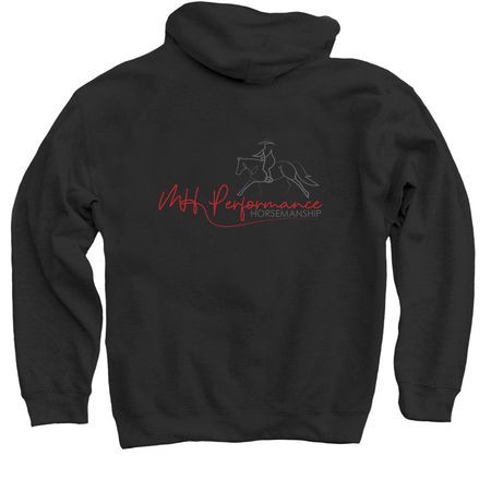 MH Performance Horsemanship, a Black Pullover Hoodie