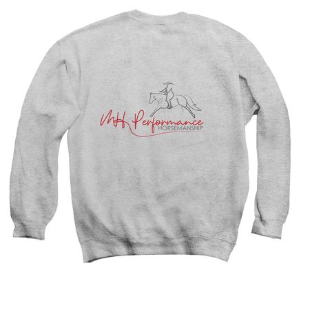 MH Performance Horsemanship, a Sport Grey Crewneck Sweatshirt