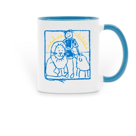 Youth Ministries, a Light Blue Two-Tone Ceramic Mug