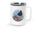 Tide Pool Creatures Mug, a White Stainless Steel Travel Mug