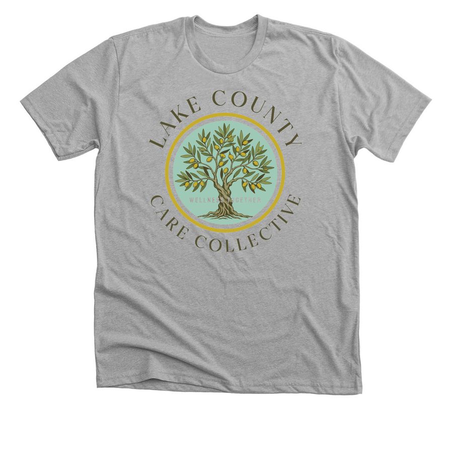 Lake County Care Collective Merch, a Athletic Heather Premium Unisex Tee