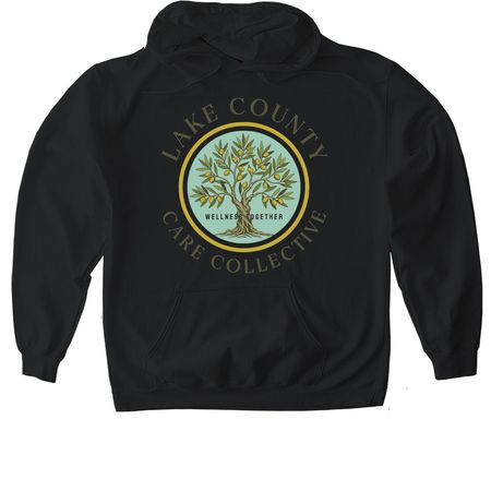 Lake County Care Collective Merch, a Black Gildan Softstyle Pullover Hoodie