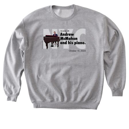 AM & Piano Tour - NYC N1, a Sport Grey Softstyle Crewneck Sweatshirt