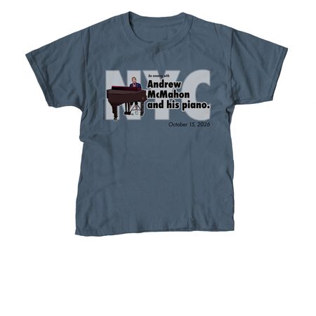 AM & Piano Tour - NYC N1, a Indigo Youth Unisex Tee