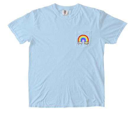 Choose Your Fighter, a Chambray Comfort Colors Pocket Tee