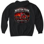 Kw 2.0&nbsp;, a Black Gildan Softstyle Pullover Hoodie (back-view)