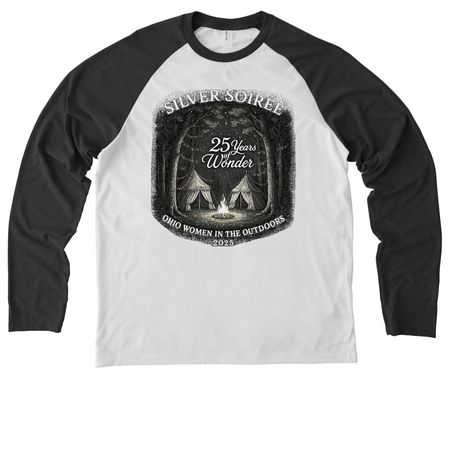 2025 WITO Shirts - Option 2, a Space Black/ Bright White Allmade Eco Triblend Colorblock Raglan Long Sleeve Tee
