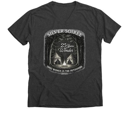 2025 WITO Shirts - Option 2, a Dark Grey Heather Premium V-Neck Tee