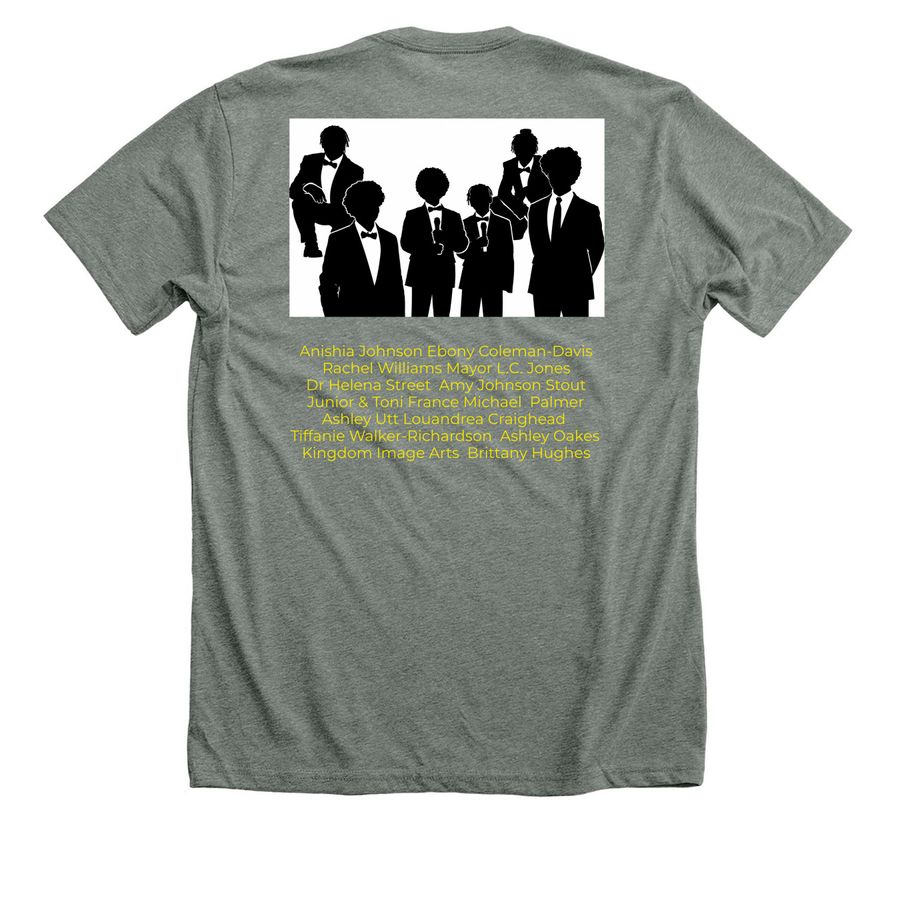 RayBoyz, a Deep Heather Premium Unisex Tee (back-view)