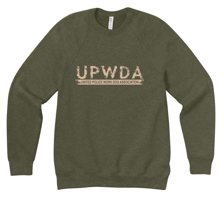UPWDA Fall Favorites, a Heather Olive Premium Raglan Crewneck Sweatshirt